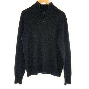 JCrew Lambswool Knit Grey Pullover Sweater